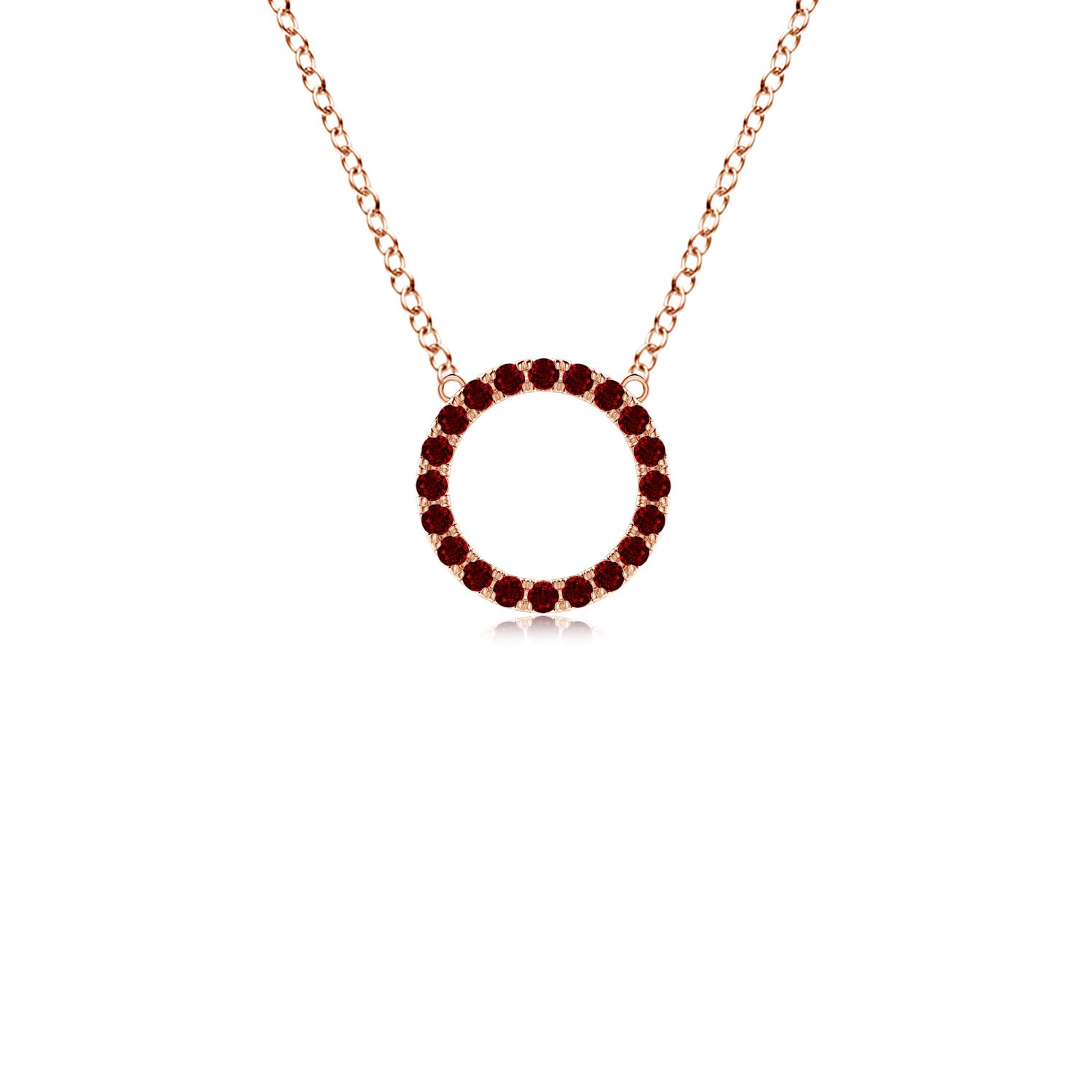 Image Representation of the Rose Gold Ruby Necklaces & Pendants