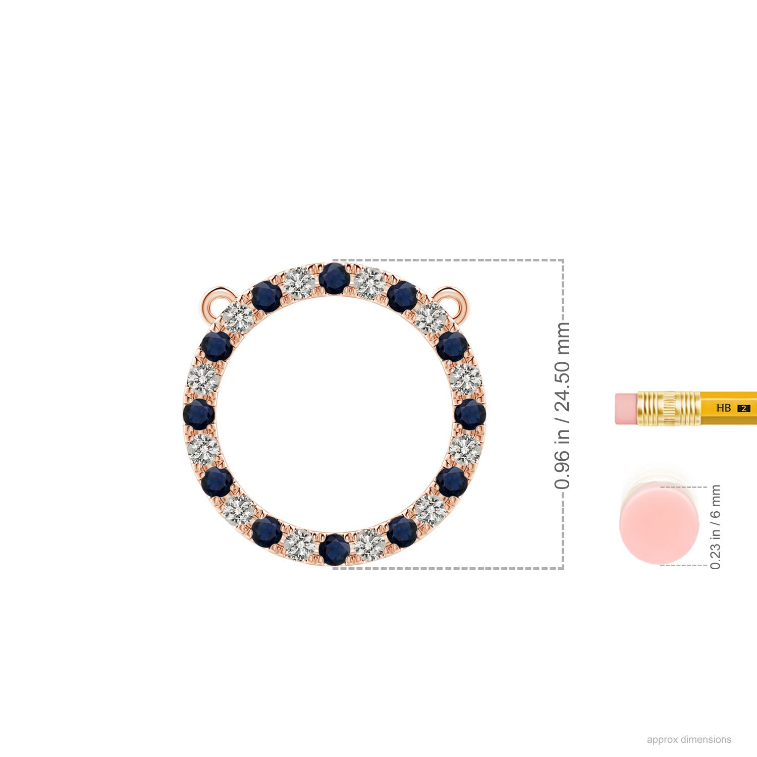 A - Blue Sapphire / 1.91 CT / 14 KT Rose Gold