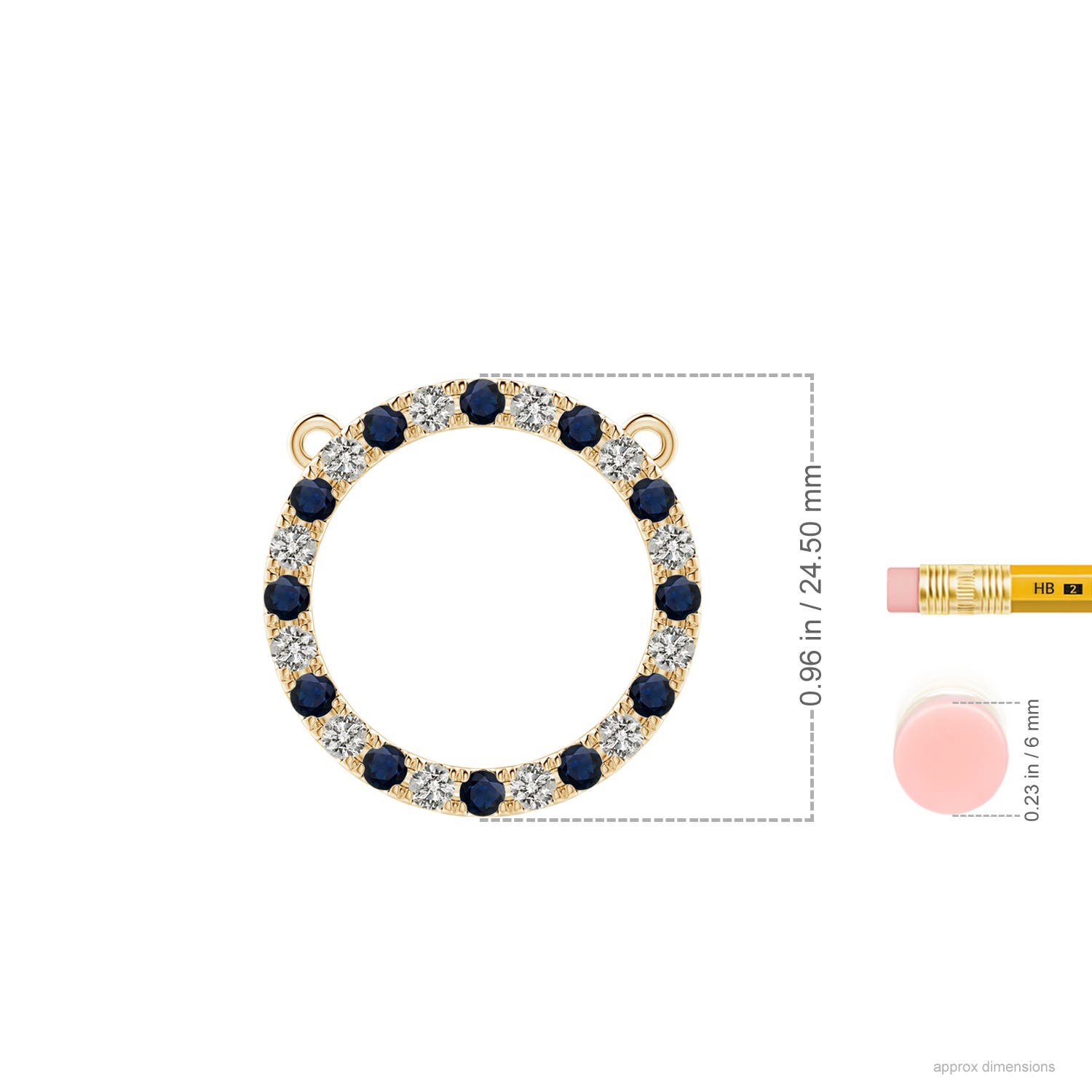 A - Blue Sapphire / 1.91 CT / 14 KT Yellow Gold