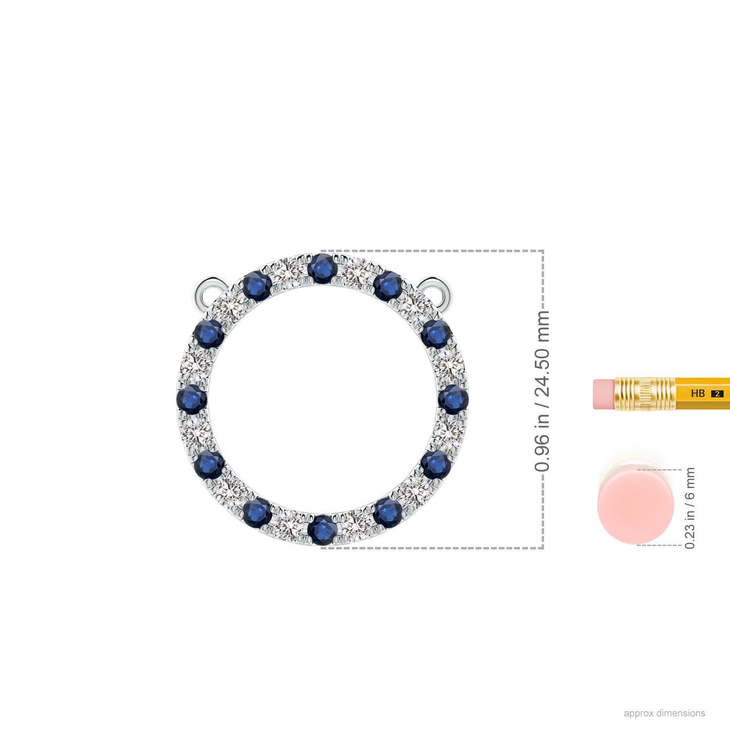 AA - Blue Sapphire / 1.91 CT / 14 KT White Gold