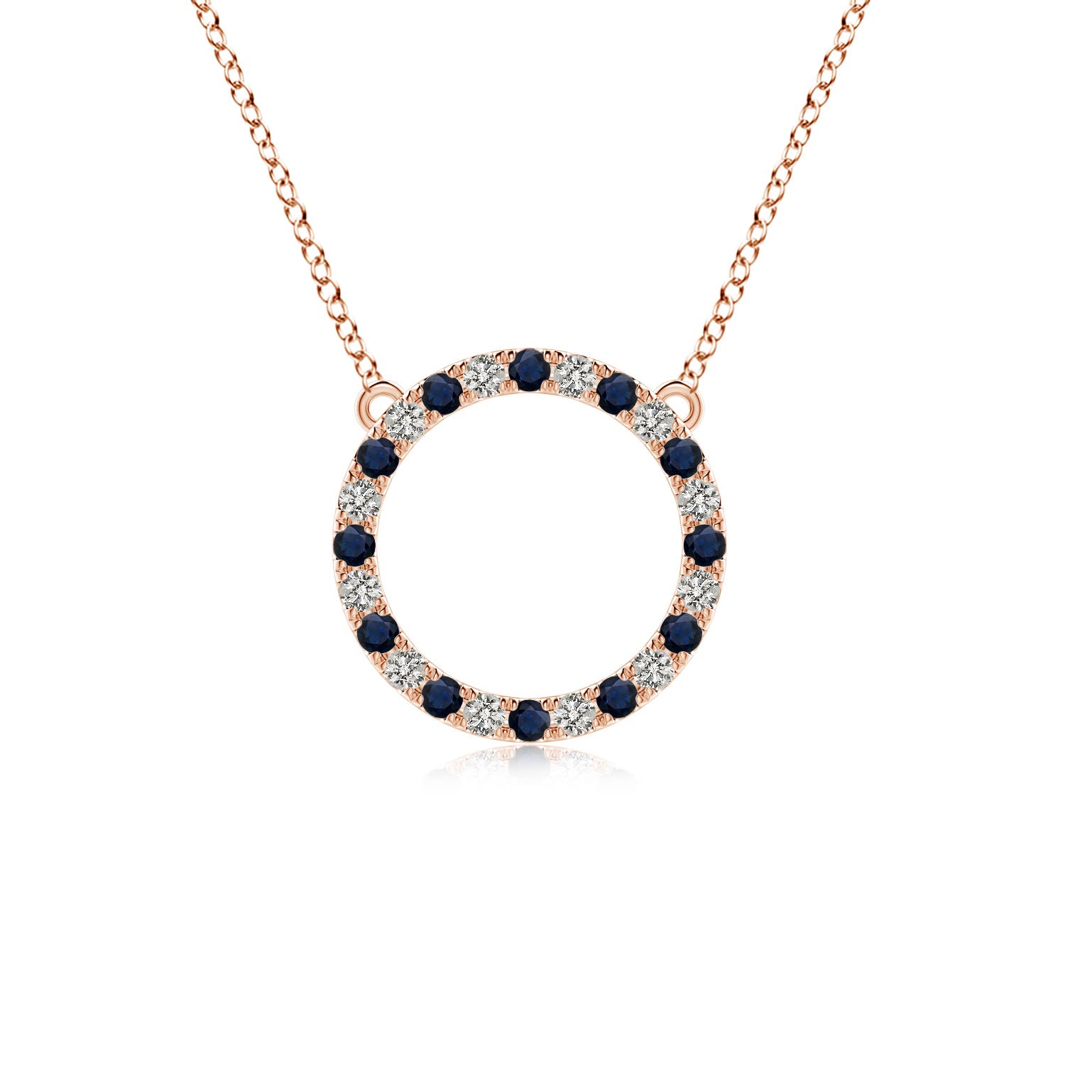 A - Blue Sapphire / 1.02 CT / 14 KT Rose Gold