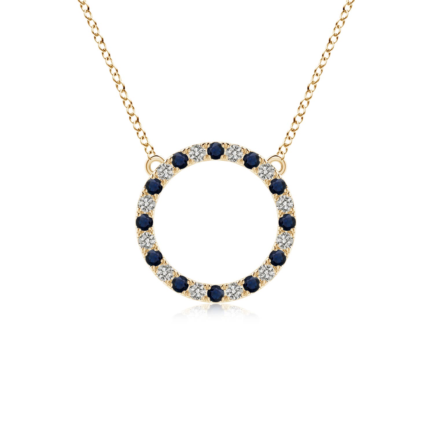 A - Blue Sapphire / 1.02 CT / 14 KT Yellow Gold