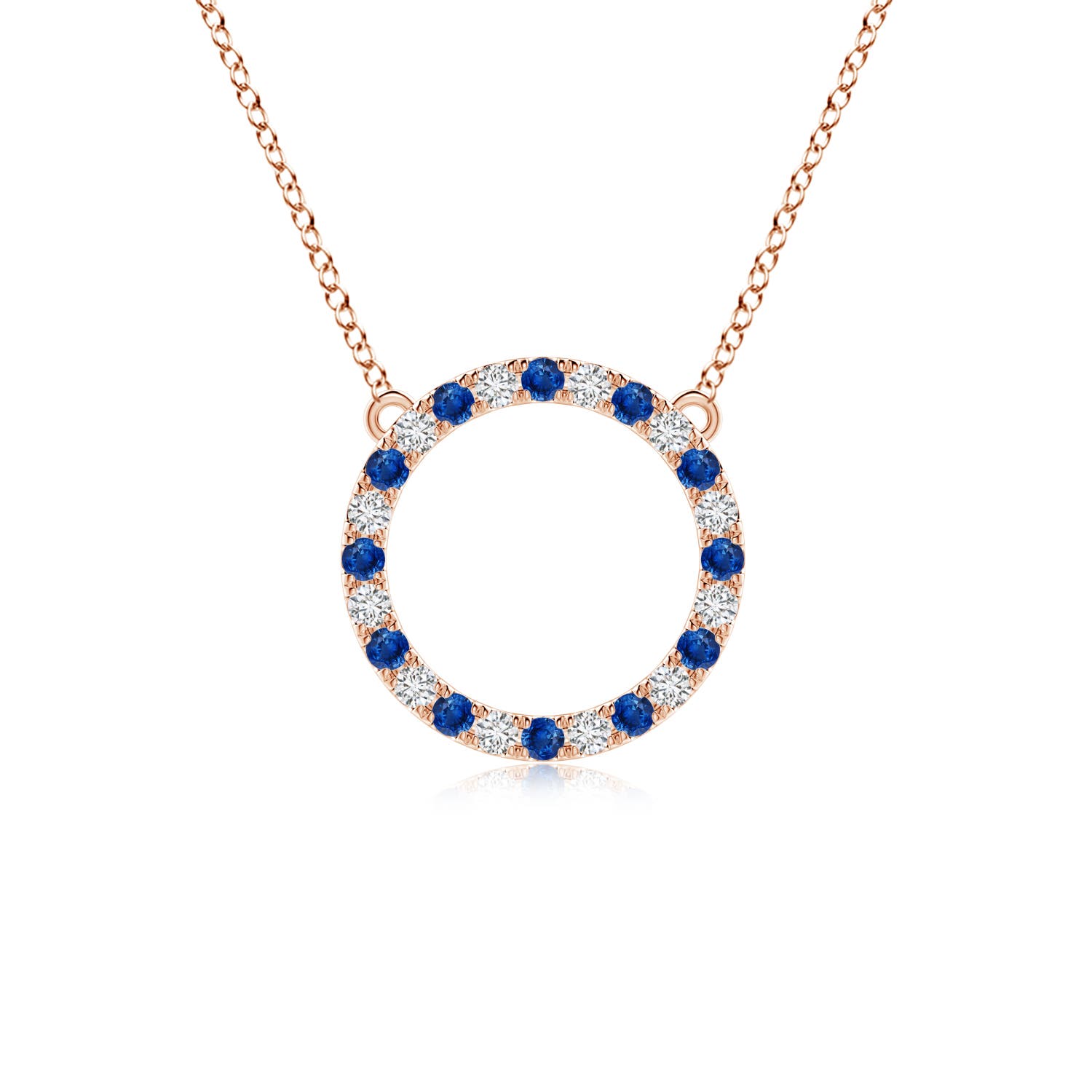 AAA - Blue Sapphire / 1.02 CT / 14 KT Rose Gold