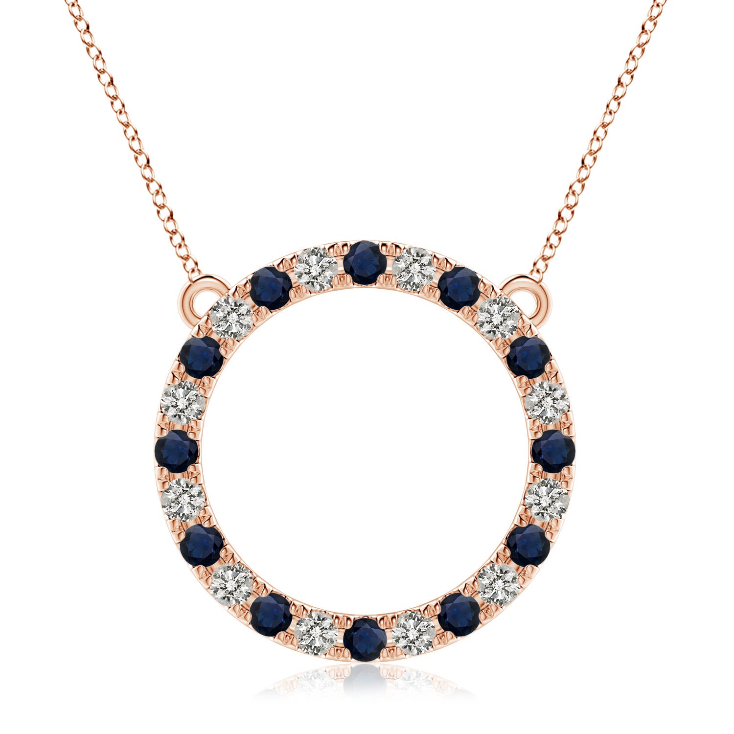 A - Blue Sapphire / 2.94 CT / 14 KT Rose Gold