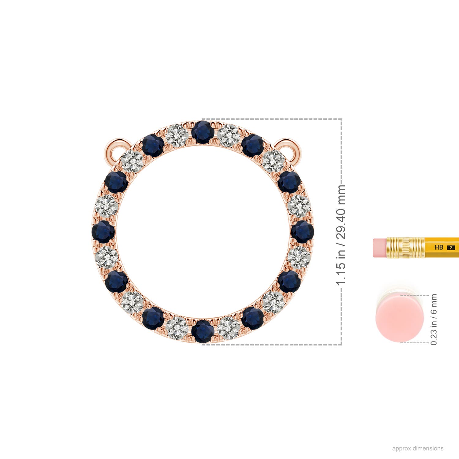 A - Blue Sapphire / 2.94 CT / 14 KT Rose Gold