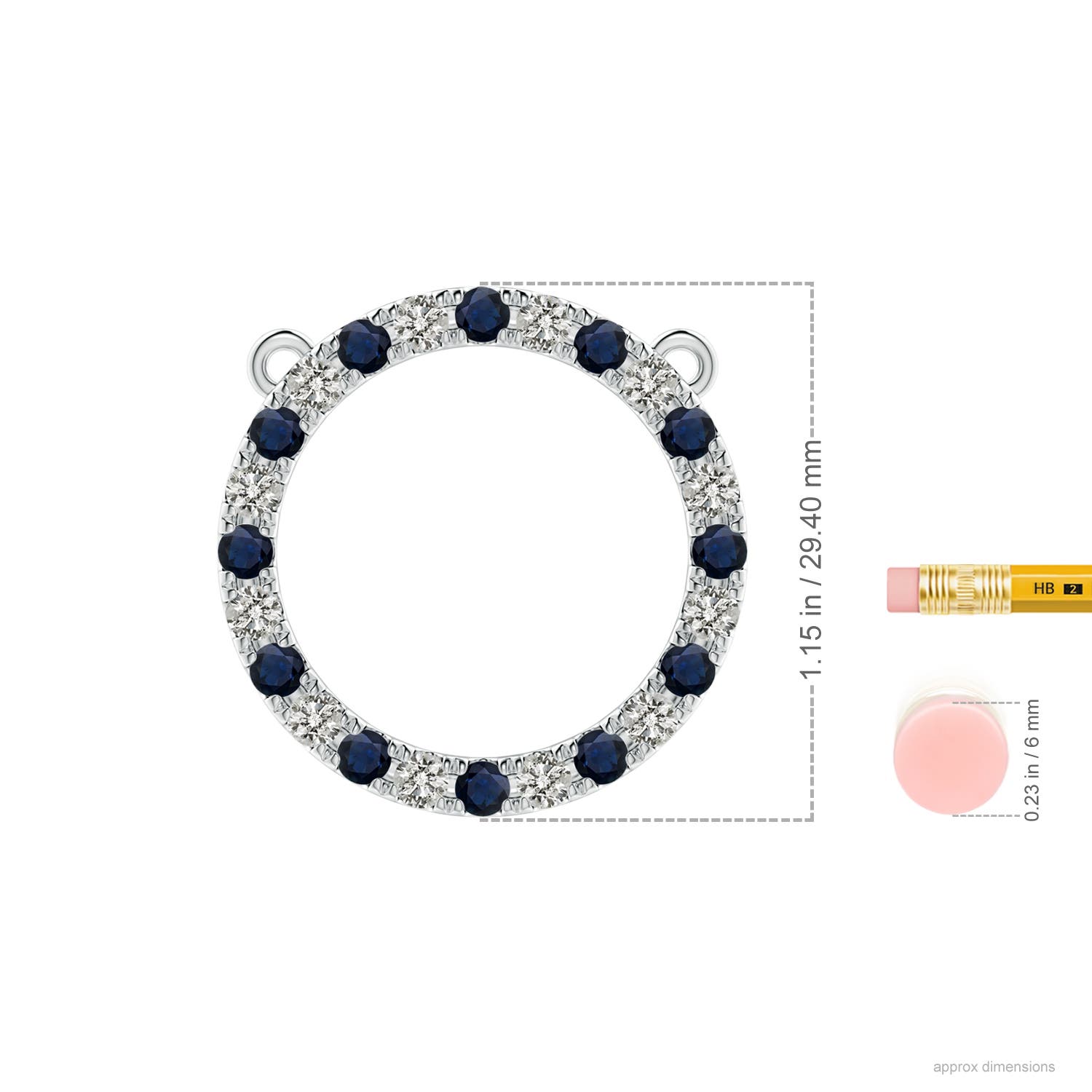 A - Blue Sapphire / 2.94 CT / 14 KT White Gold