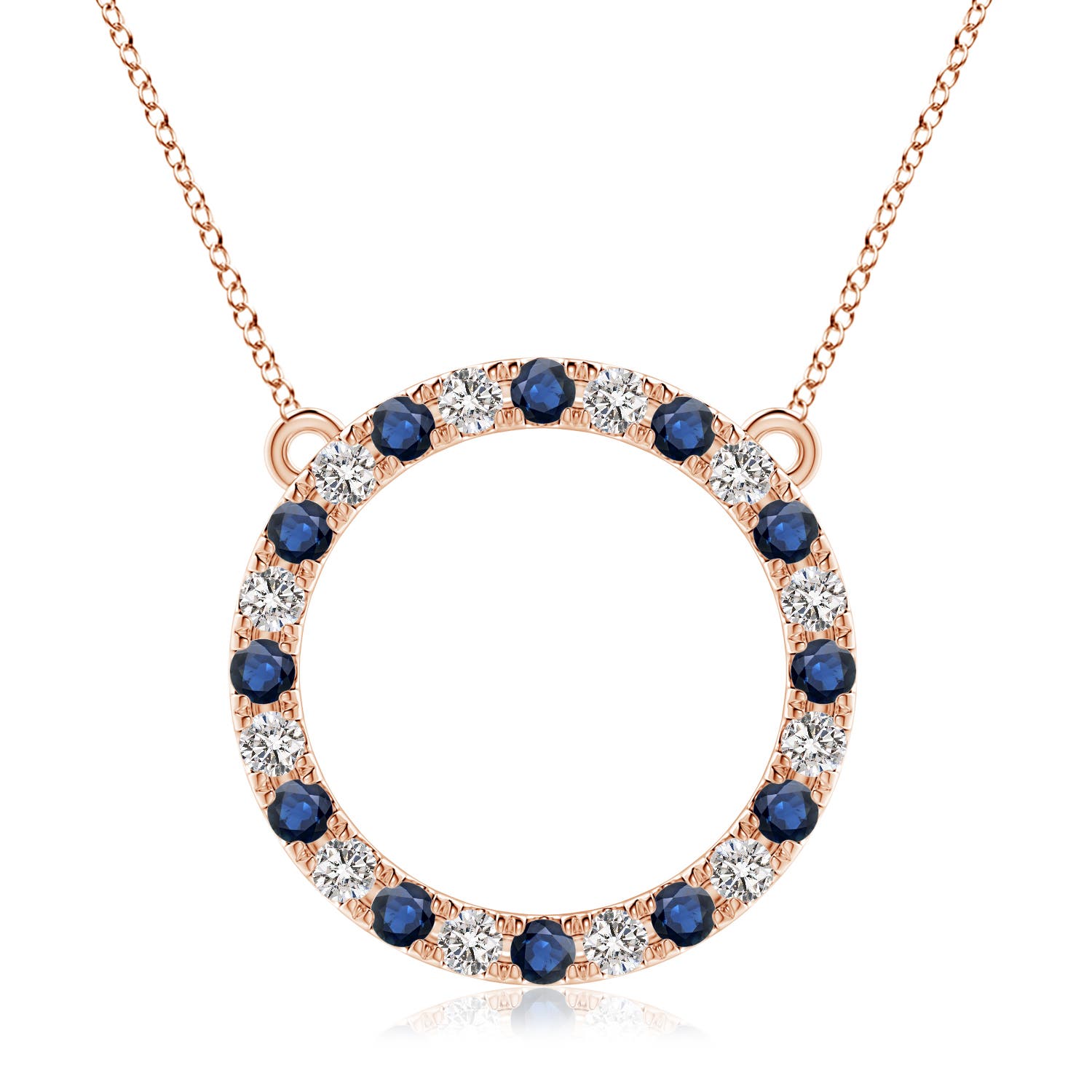 AA - Blue Sapphire / 2.94 CT / 14 KT Rose Gold