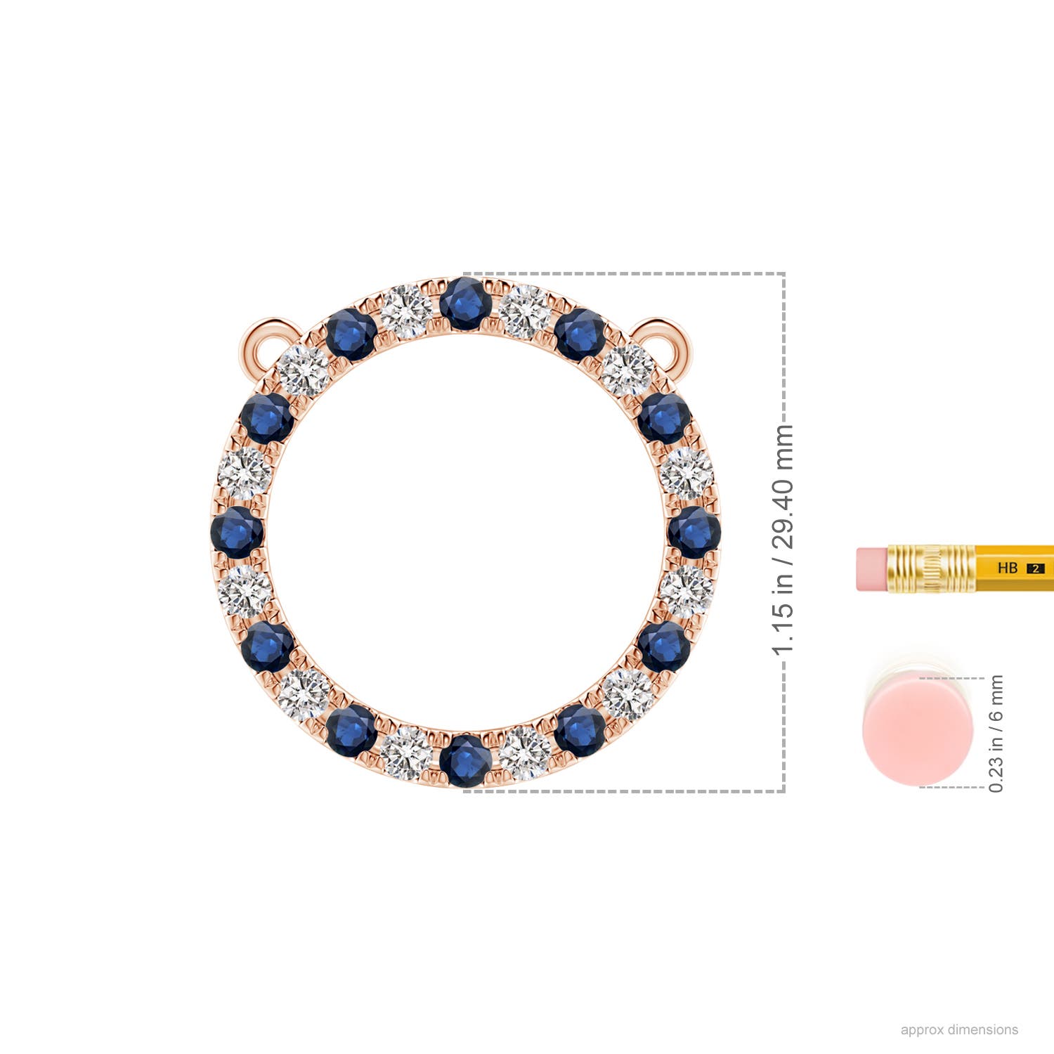 AA - Blue Sapphire / 2.94 CT / 14 KT Rose Gold