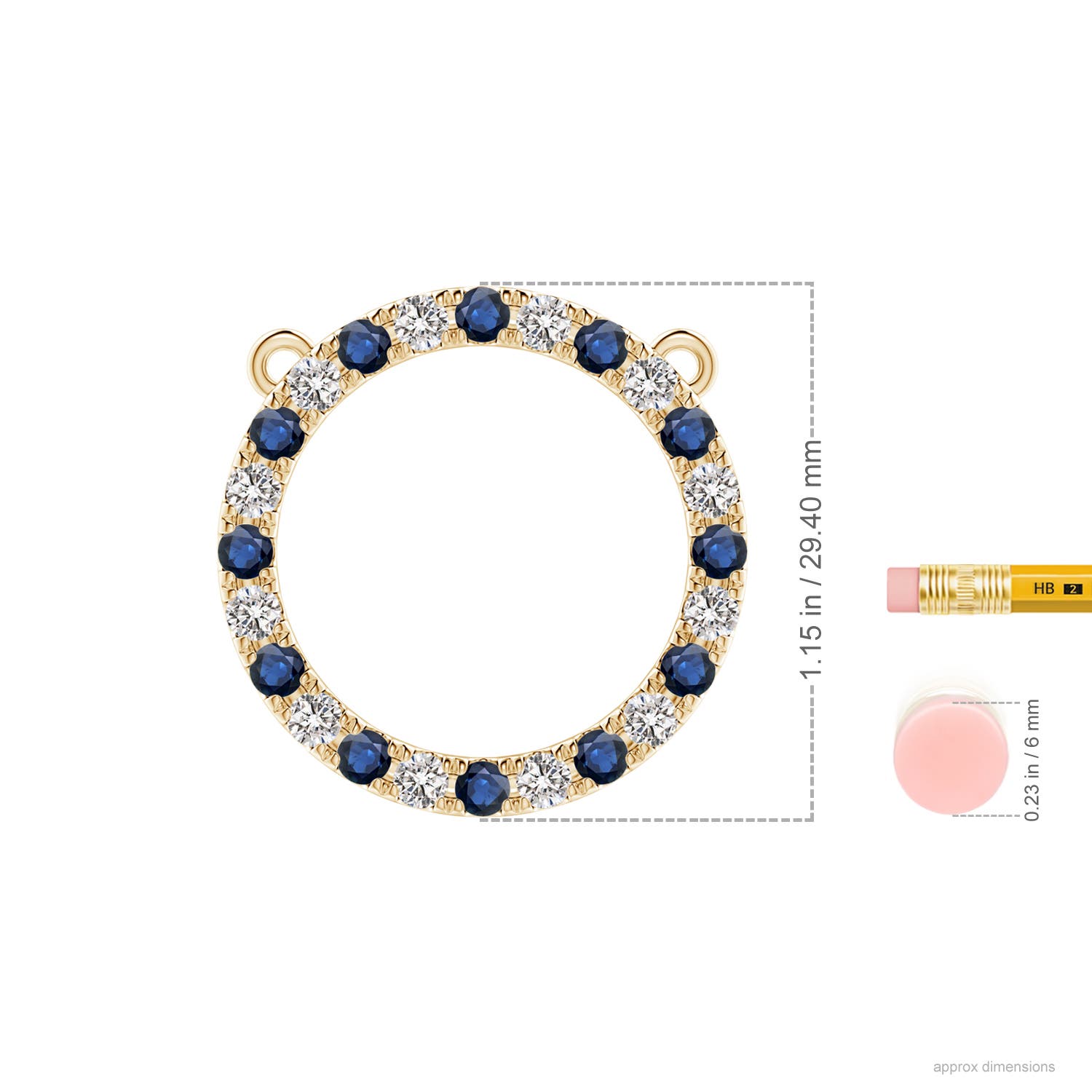 AA - Blue Sapphire / 2.94 CT / 14 KT Yellow Gold