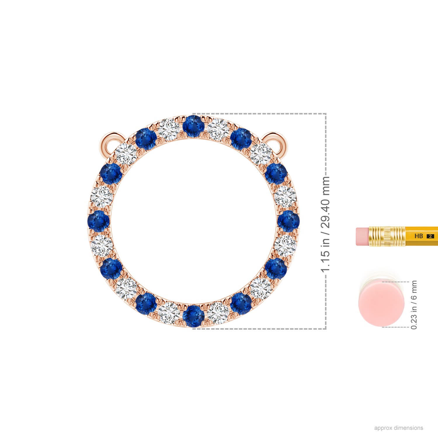 AAA - Blue Sapphire / 2.94 CT / 14 KT Rose Gold