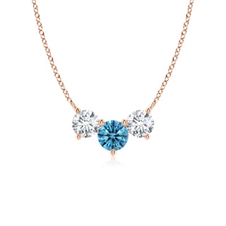 Round Fancy Intense, VS2 Blue Diamond