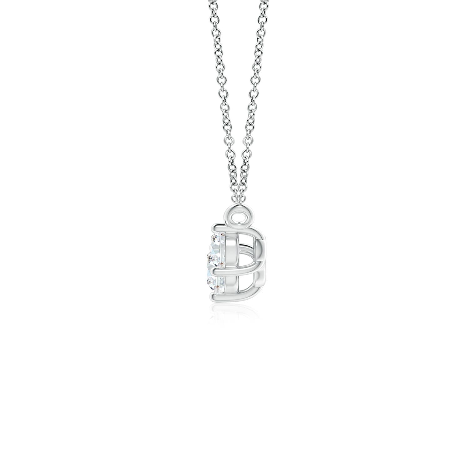 4mm GVS2 Classic Trio Diamond Necklace in White Gold