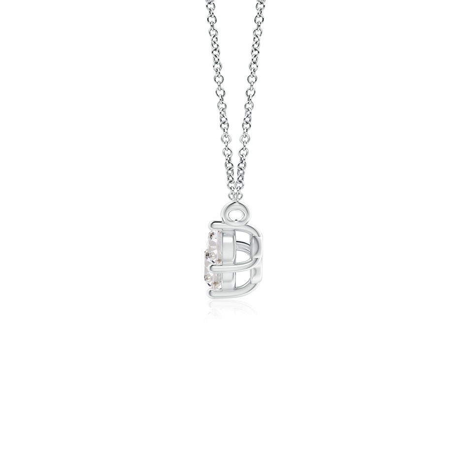 4mm IJI1I2 Classic Trio Diamond Necklace in White Gold side 199