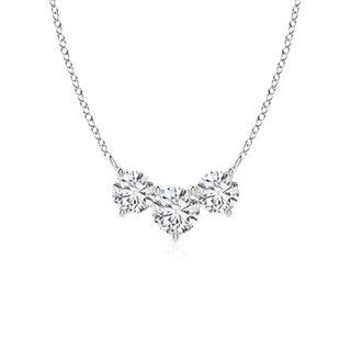 5mm HSI2 Classic Trio Diamond Necklace in P950 Platinum