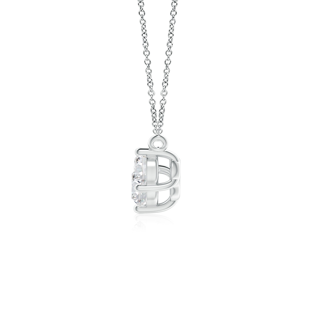 5mm HSI2 Classic Trio Diamond Necklace in White Gold - side 199