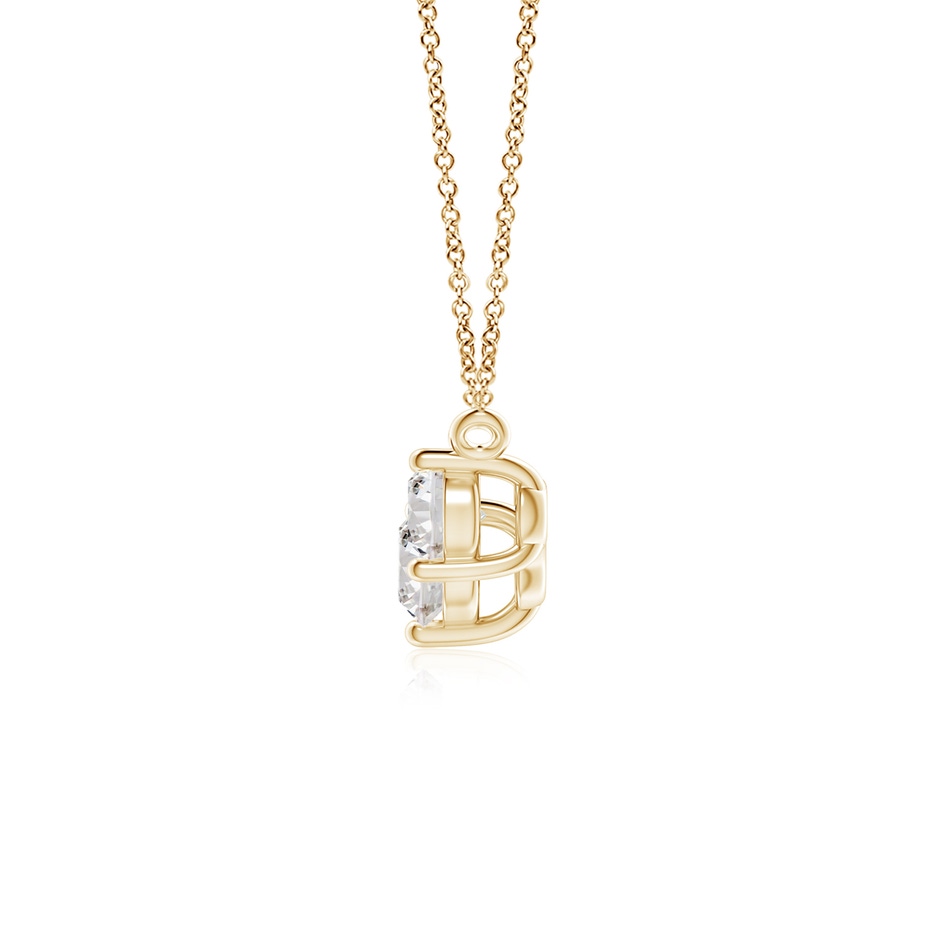 5mm IJI1I2 Classic Trio Diamond Necklace in Yellow Gold side 199