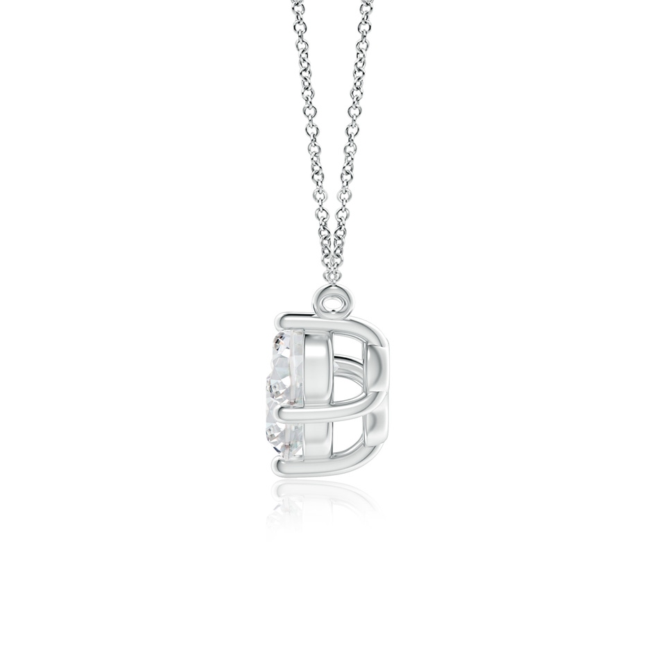 6mm HSI2 Classic Trio Diamond Necklace in White Gold side 199