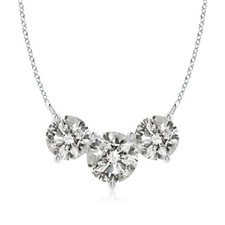 8.1mm KI3 Classic Trio Diamond Necklace in P950 Platinum