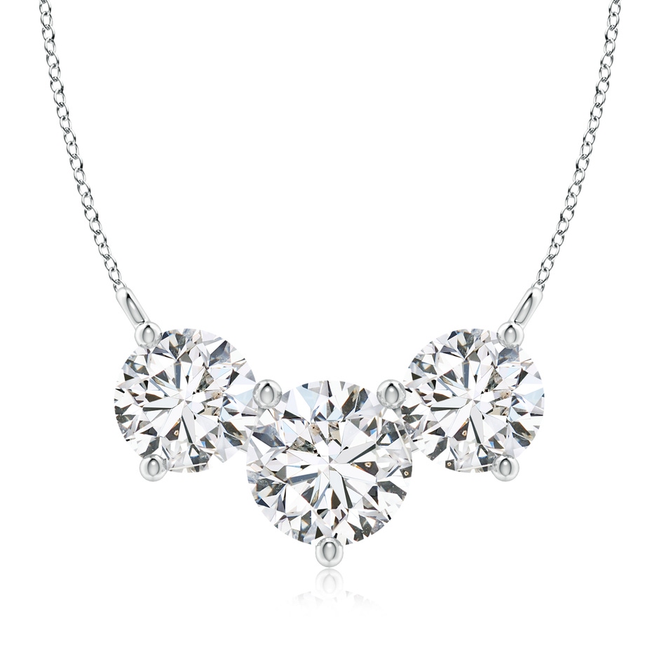 8.9mm HSI2 Classic Trio Diamond Necklace in P950 Platinum 