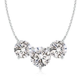 8.9mm IJI1I2 Classic Trio Diamond Necklace in P950 Platinum