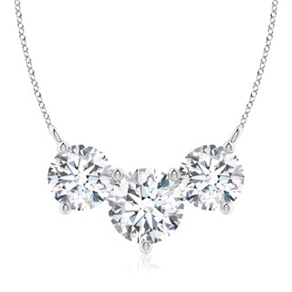 9.2mm GVS2 Classic Trio Diamond Necklace in P950 Platinum