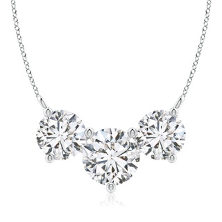 9.2mm HSI2 Classic Trio Diamond Necklace in P950 Platinum