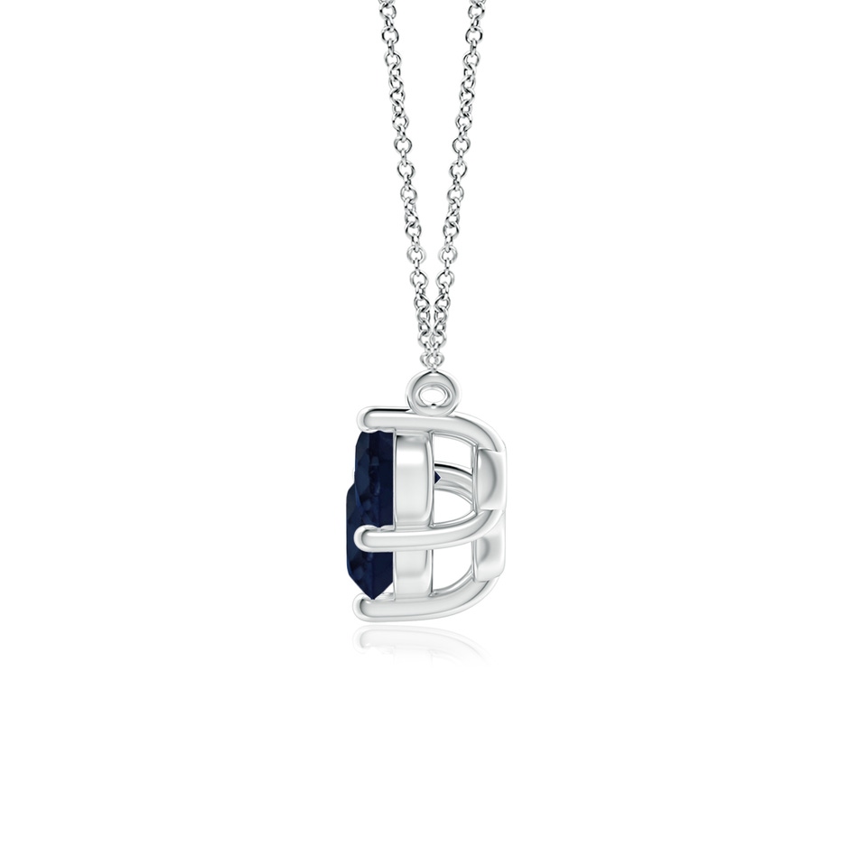 6mm A Classic Trio Sapphire Necklace in P950 Platinum side 199