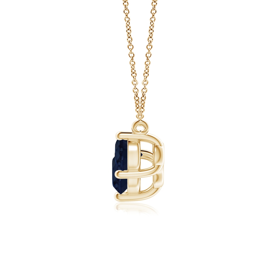 6mm A Classic Trio Sapphire Necklace in Yellow Gold side 199
