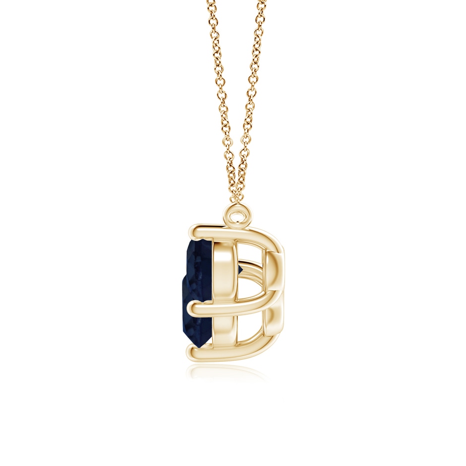 7mm A Classic Trio Sapphire Necklace in Yellow Gold side 199
