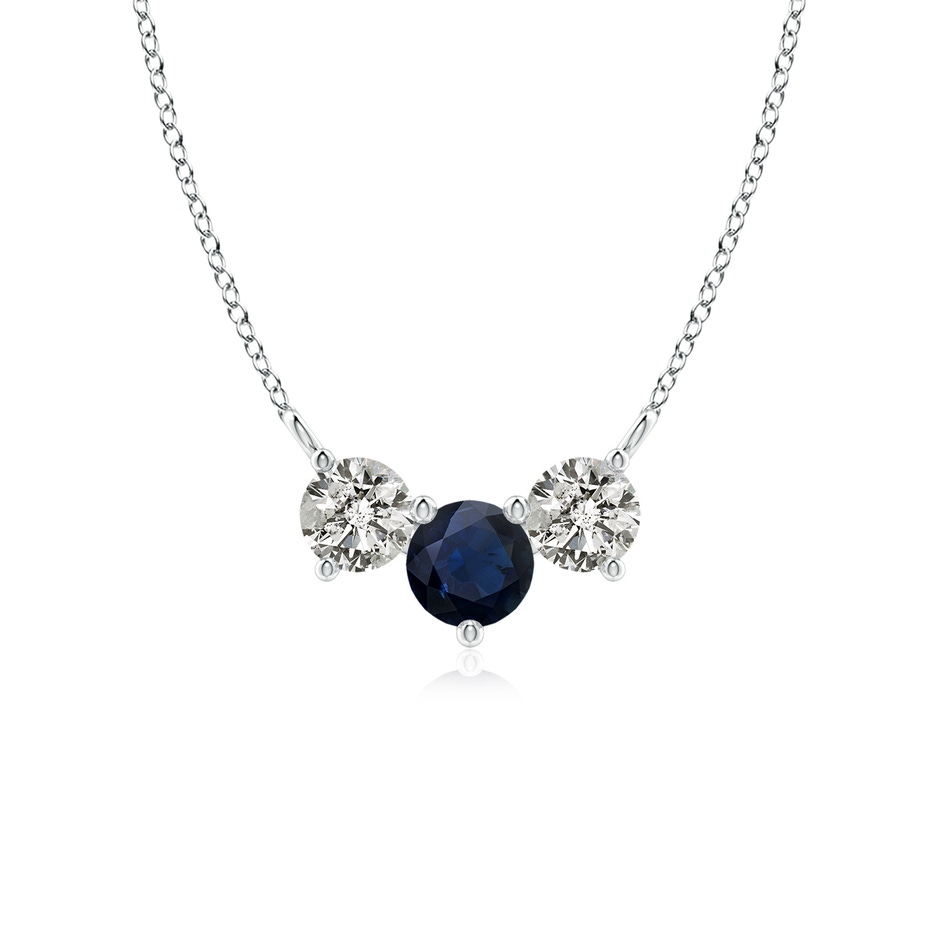 5mm A Classic Sapphire and Diamond Necklace in P950 Platinum 