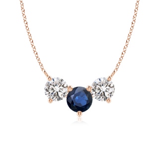 Round AA Blue Sapphire