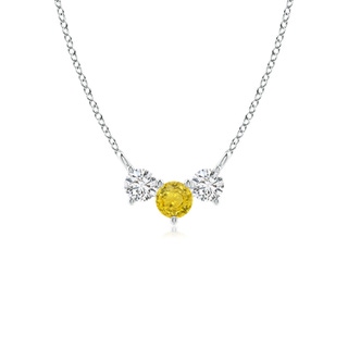 Round AAA Yellow Sapphire