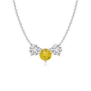 Round AAA Yellow Sapphire