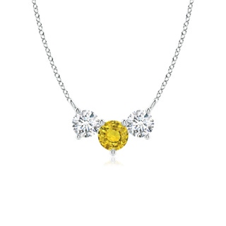 Round AAAA Yellow Sapphire