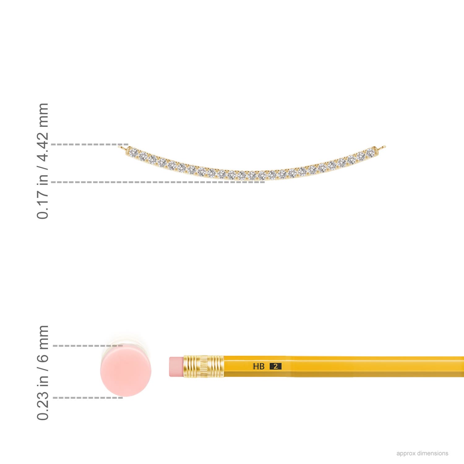 I-J, I1-I2 / 0.09 CT / 14 KT Yellow Gold