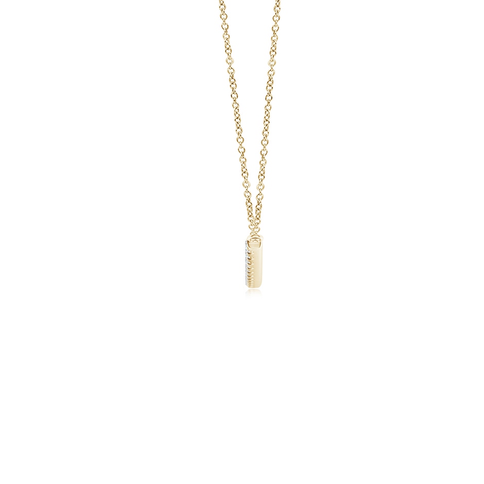 1.3mm GVS2 Classic Diamond Curved Bar Necklace in Yellow Gold side-1