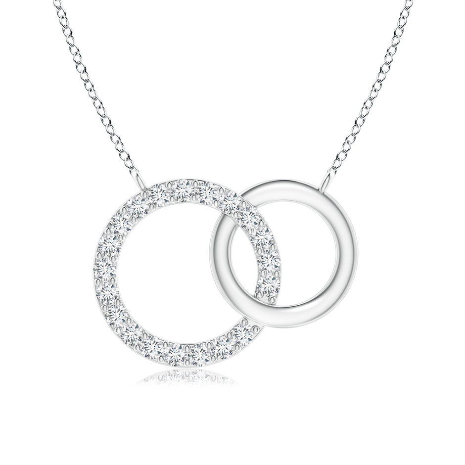 1.45mm GVS2 Interlocking Diamond Circle Necklace in P950 Platinum 