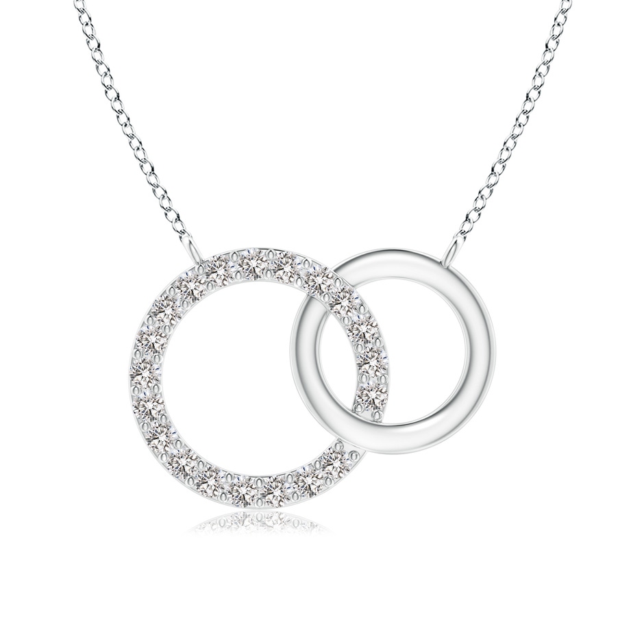 1.45mm IJI1I2 Interlocking Diamond Circle Necklace in P950 Platinum 