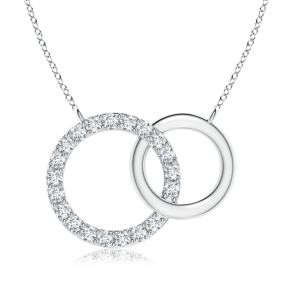 1.8mm GVS2 Interlocking Diamond Circle Necklace in P950 Platinum 