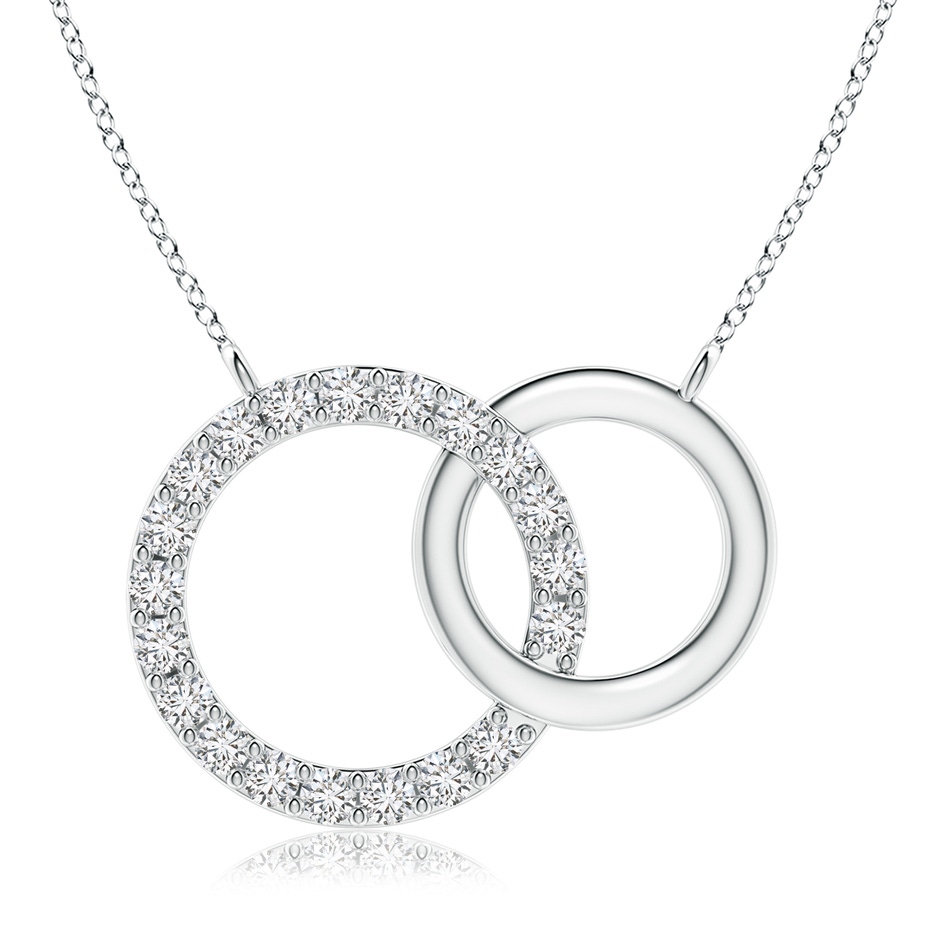2.6mm HSI2 Interlocking Diamond Circle Necklace in P950 Platinum 