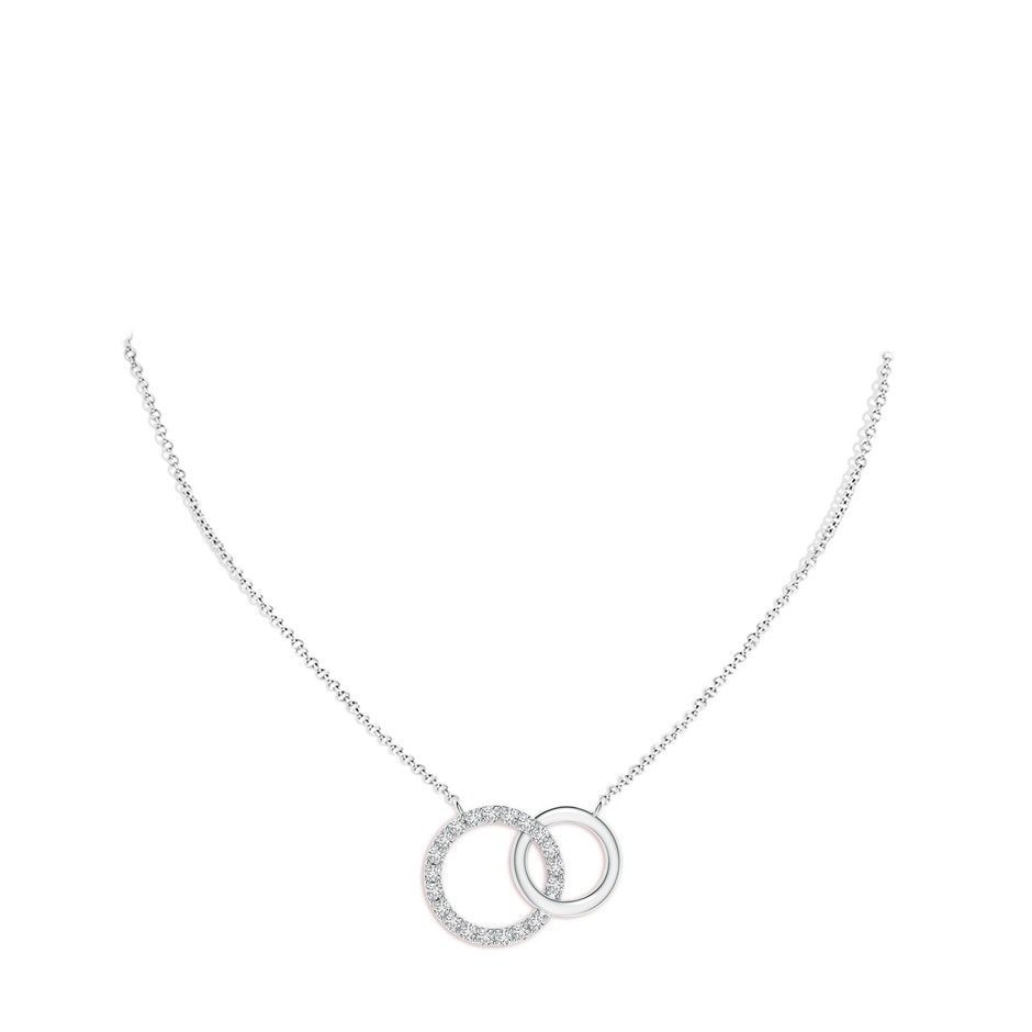 2.6mm HSI2 Interlocking Diamond Circle Necklace in P950 Platinum pen