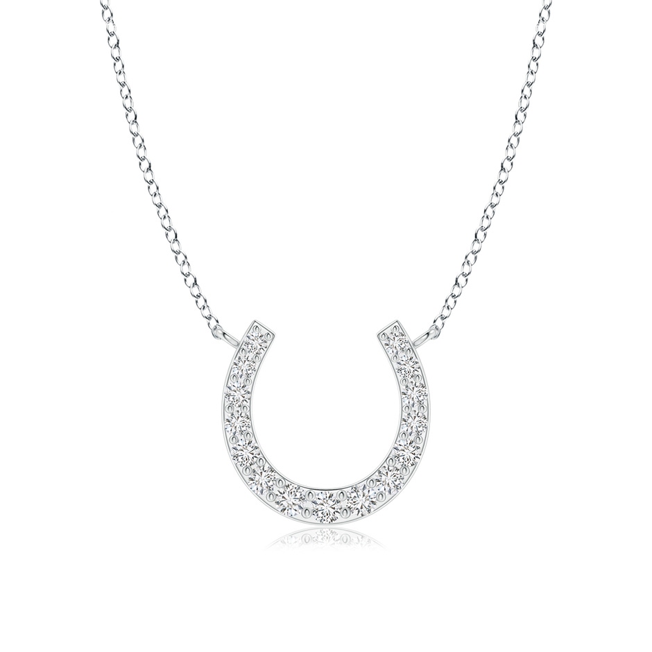1.2mm HSI2 Classic Diamond Horseshoe Necklace in P950 Platinum 