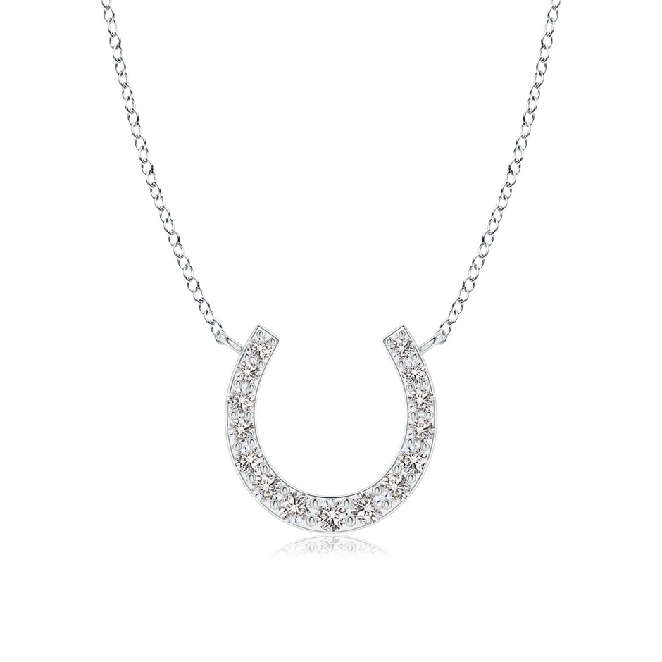 1.2mm IJI1I2 Classic Diamond Horseshoe Necklace in P950 Platinum 