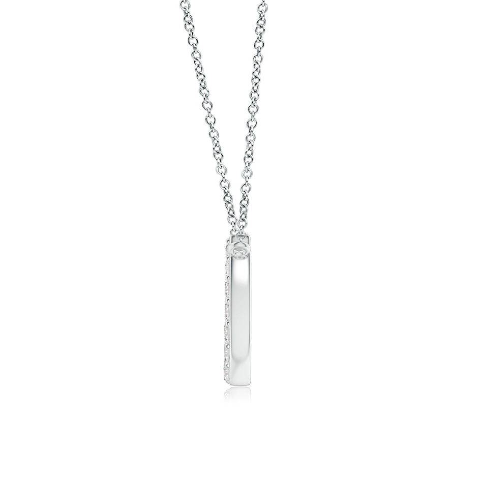 1.2mm IJI1I2 Classic Diamond Horseshoe Necklace in P950 Platinum side 199