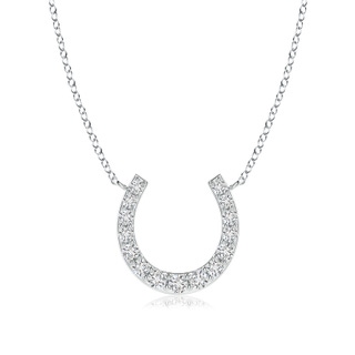 2.5mm HSI2 Classic Diamond Horseshoe Necklace in P950 Platinum