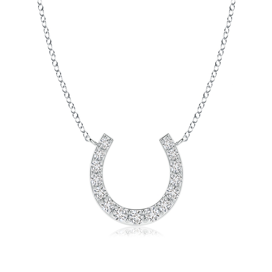 2.5mm HSI2 Classic Diamond Horseshoe Necklace in P950 Platinum 