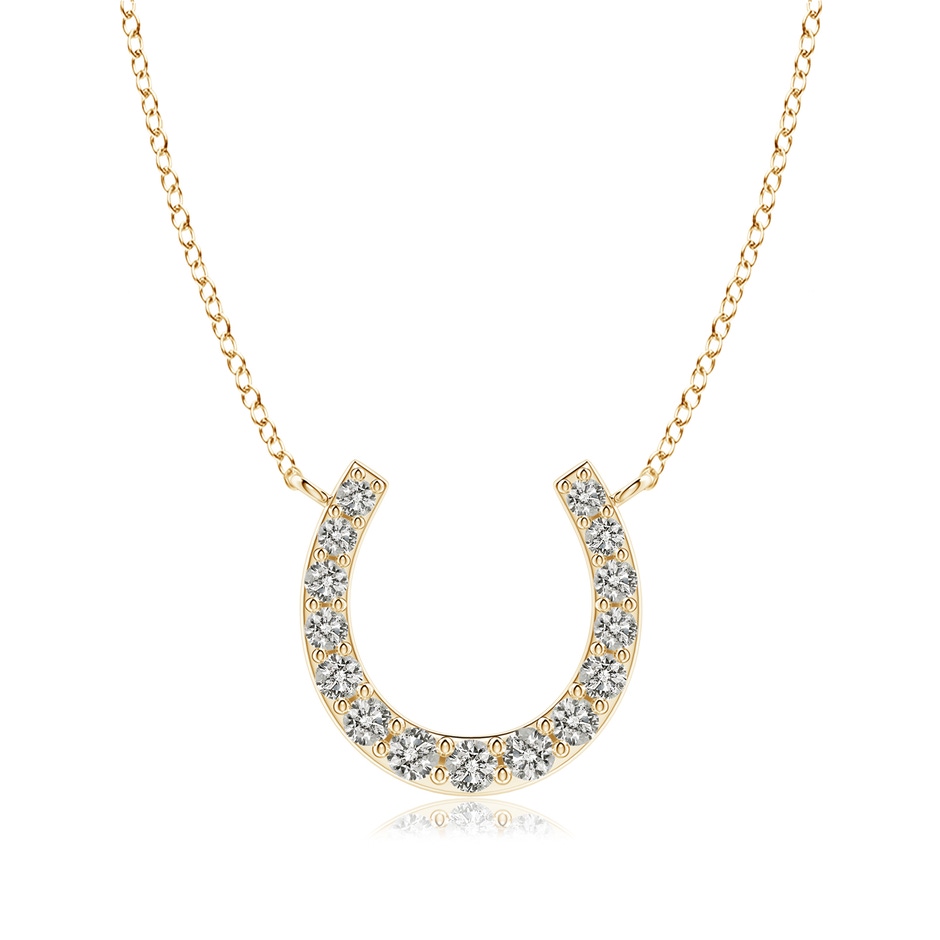 2.7mm KI3 Classic Diamond Horseshoe Necklace in Yellow Gold 