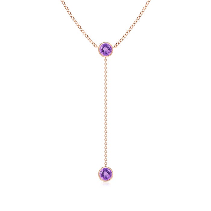 A - Amethyst / 0.9 CT / 14 KT Rose Gold