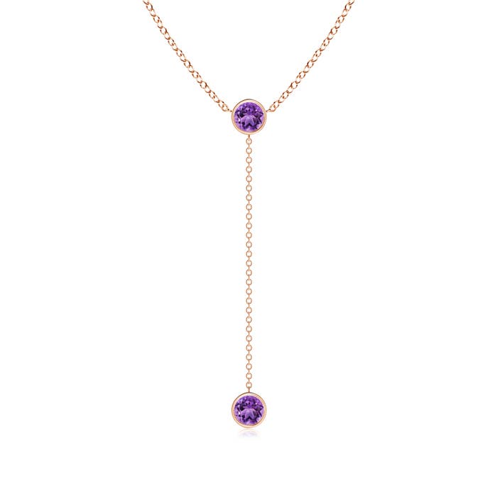 AA - Amethyst / 0.9 CT / 14 KT Rose Gold