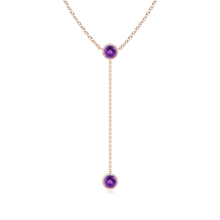 AAA - Amethyst / 0.9 CT / 14 KT Rose Gold